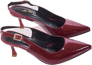 Women High Heel Shoes Slim Heel Back Strap Elegant Style