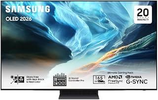 Exclusive Deal on Samsung 55 Inch OLED TV, S90H, 4K, HDR 10+, Motion Xcelerator 165Hz, Dolby Atmos, Glare Free with Real Black &amp; Real Color, LaserSlim, AI Upscaling, G-Sync, Smart TV QA55S90HAUXSA (2026 - KSA Version) - Amazon KSA Deals