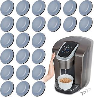 Kitchen Appliance Sliders for Easy Moving, Sliding Tray Pads compatible with Air Fryers, Coffee Makers, fits Blenders and Pressure Cookers, Self-Adhesive PTFE Surface Protector, 12 PCS