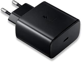 Super Fast Charging Adapter with USB-C to USB-C Cable for Smartphones (Original Dual Charger (45W PD Fast Charging, Compatible with Galaxy S25 &amp; S22 Without Cable (Black)))