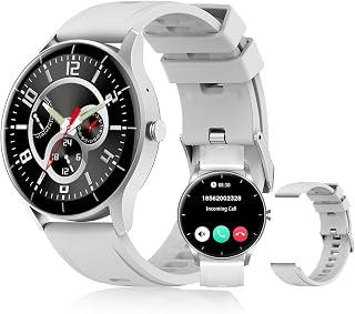 Exclusive Deal on PEJE Smart Watch For Men,1.28" Display,Arabic Support,Bluetooth Calls,1ATM Waterproof,Spo2/Hr/Sleep Tracking,123+ Sports Modes,7-Day Battery (230mah),Ios/Android.(Silver) - Amazon KSA Deals