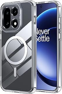 عرض حصري على for OnePlus 15 Case, Compatible with Mag-Safe, Military-Grade Protection, Yellowing Resistant, Scratch-Resistant Back, Magnetic Phone Cover for OnePlus 15, Clear - عروض أمازون السعودية