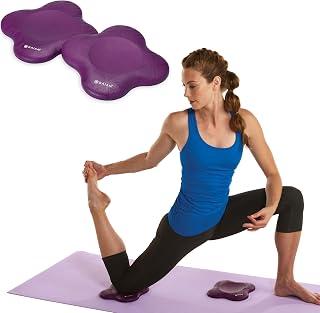 Gaiam Yoga Knee Pads (Set of 2) - Yoga Props and Accessories for Women / Men Cushions Knees and Elbows for Fitness, Travel, Meditation, Kneeling, Balance, Floor, Pilates