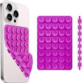 Phone Holder, Silicone Double Sided Suction Cup for Phone Case, Phone Accessories, Hands-Free Strong Grip Holder for Selfie and Video for iPhone and Android Phones (Dark Purple) - Amazon Egypt Deals