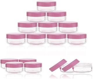 10 Gram Cosmetic Containers 10pcs Sample Jars with Lids Plastic Makeup Sample Containers BPA Free Pot Jars(Pink) - Amazon Egypt Deals