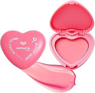 Monaya S003 Silky Cream Blush, Leaving a Matte Dewy Makeup Look,Easy to Apply and Create a Natural Flush, Long Lasting and Lightweight, Cheek Blush, Face Makeup (S101#)