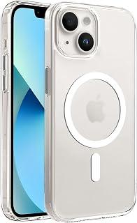 عرض حصري على Minesk SuperMatt Series Anti-Fingerprint Hard Matte Polycarbonate Sides Tpu Silicone Metal Buttons Premium Clear Case Cover Compatible with MagSafe for iPhone 13/14 (Magnetic, 13-14) - عروض أمازون مصر