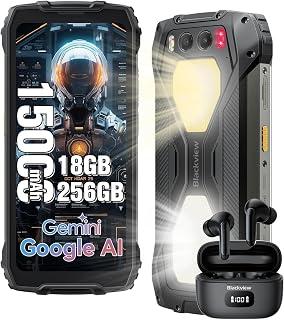 عرض حصري على Blackview BV7300 Rugged Phone, 15000mAh/45W, Dual 800LM Camping Light, Night Vision Camera, 18GB+256GB/2TB, Gemini AI Unlocked Rugged Smartphone, 50MP+32MP - عروض أمازون السعودية