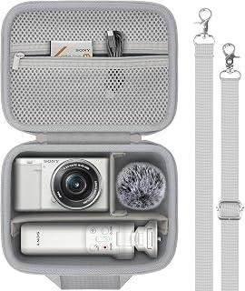 عرض حصري على for Sony ZV-E10/ZV-E1/ZV-E10 II Vlog Digital Camera Hard Carrying Case,Compatible with Tripod(GP-VPT2BT),Microphone,Camera Len and Accrssory(White Case) - عروض أمازون السعودية