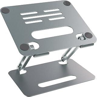 Laptop Stand, Aluminum Computer Laptop Riser for Desk, Ergonomic Adjustable Computer Stand Holder, Notebook Stand Compatible with 10 to 15.6’‘ MacBook Air Pro/Dell/HP