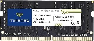 Timetec 16GB DDR4 2666MHz (PC4-2666V) PC4-21300 SODIMM RAM for Laptop, Mini PC and All-in-One Computer - Non-ECC Unbuffered, 260 pin, 1.2V CL19 Memory Module
