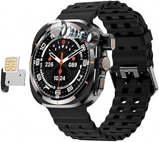 Exclusive Deal on Smartwatch for Men Women with Nano SIM, GPS Tracker, Bluetooth Calling, WiFi, Fitness Tracker, Sleep Monitor, Social Media Apps, Smart Watch - Amazon KSA Deals
