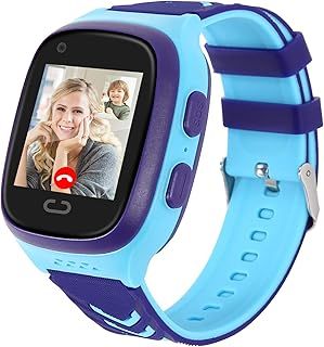 Exclusive Deal on 4G SMART Watch GPS TRACKER - Smart Watch with two - way Call video Call 7 puzzle Games Voice chat SOS School mode pedometer Geographical Fence Wi - Fi touch screen Alarm Boys Girls SMART Watch (Blue) - Amazon KSA Deals