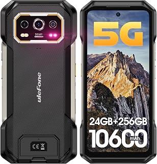 عرض حصري على Ulefone Armor 27 Pro 5G Rugged Smartphone Android 15 2026, 12GB+256GB 10600mAh/33W Dimensity 6300 50MP+64MP Night Vision 6.78" FHD+ 120Hz IP68/69K Waterproof Dual SIM Smartphone Fingerprint ID NFC - عروض أمازون السعودية