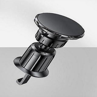 Car Phone Holder Magnetic for Air Vent | Strong Magnet Car Mount Compatible with iPhone 16, 15 Pro Max, 14, 13, 12,& Android Smartphones – Secure Magnetic Phone Holder for Car Vent, Black