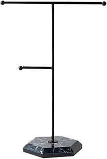 Jewelry holder Adjustable Desktop Jewelry Organizer Stand for Necklaces Jewelry display(أسود)