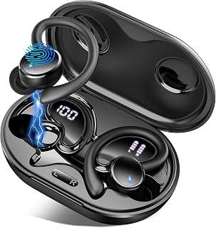 Bluetooth Sport Headphones, Wireless, 50H Playtime, Deep Bass Stereo, Dual LED Display, IP7 Waterproof, for Running/Workout/Gym