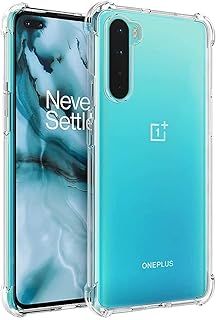 عرض حصري على Oneplus Nord 5G Case，Oneplus Nord Case Clear Transparent Reinforced Corners TPU Shock-Absorption Flexible Cell Phone Cover for Oneplus Nord(Clear) - عروض أمازون السعودية