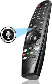جهاز تحكم عن بعد سحري لتلفزيون ال جي سمارت، جهاز تحكم عن بعد صوتي سحري للتلفزيون الذكي 4K 8K مناسب لتلفزيون ال جي 2021 UHD OLED QNED نانو سيل 4K 8K، وظيفة الصوت، أسود
