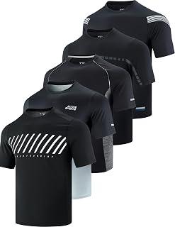 Exclusive Deal on 5 Pack Men’s Active Quick Dry Crew Neck T Shirts | Athletic Running Gym Workout Short Sleeve Tee Tops Bulk - Amazon Egypt Deals