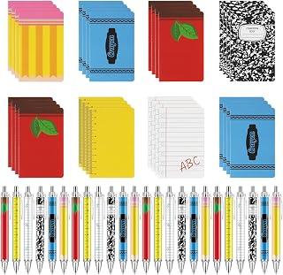 Lebsitey 48 Pcs Back to School Gifts Bulk Teacher Notebooks Teacher Ballpoint Pens First Day of School Favors Thank You Gift for Teachers Employee Coworker Staff Office Supplies
