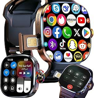 Exclusive Deal on M99 4G Android Smart Watch, 2.4" AMOLED Display, 4GB+32GB, 4G Nano SIM Card Slot, GPS, WiFi, Bluetooth Calling, Supports Android Apps, Sports Fitness Tracker - Amazon KSA Deals