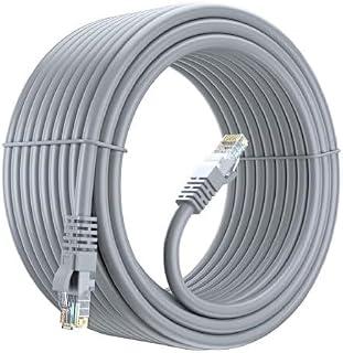 FBS® (10M) LAN Cable/Cat 6 Ethernet Cable Network Cable Internet Cable RJ45 LAN Wire High Speed, Patch Cable Computer Cord (Compatible With Computer/Laptop/Servers/Gaming Consoles) (Grey/White, 10M)