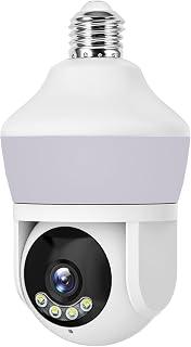 Exclusive Deal on ONNO Light Bulb Security Camera 1080P Wireless Outdoor Indoor, 355° Pan Tilt WiFi Camera Motion Detection, Two-Way Audio, Color Night Vision, E27 Socket Easy Install for Home - Amazon KSA Deals