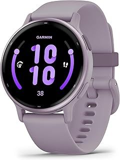 Exclusive Deal on Garmin Vivoactive 5, Health and Fitness GPS Smartwatch, AMOLED Display, Up to 11 Days of Battery, Metallic Orchid Aluminium bezel - Amazon KSA Deals