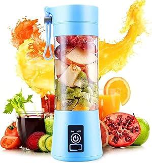 Portable Blender, USB Rechargeable Personal Fruit Blender, Mini Smoothie Blender (BLUE)