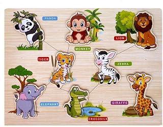 Wooden Puzzle for Kids Multicolor (Arabic Numerals)