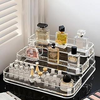 Clear Acrylic Multi-Level Countertop Organizer for Countertops and Cabinets for Organizing Makeup, Perfume, Personal Care Products, Spices in a Professional and Modern Way