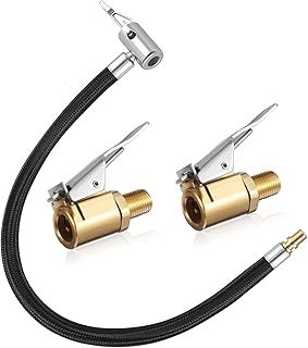 Exclusive Deal on Valve Extension Set, 35 cm Tyre Inflator Hose Adapter with 2 Pieces 8 mm Car Valve Lever Plug, Air Connection, Tyre Inflation Hose, Brass Car Valve Adapter for Car, Bicycle, Motorcycle - Amazon KSA Deals