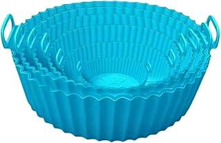 6pcs, Silicone Air Fryer Liners, 6 Different Sizes Air Fryer Liners Pots, Silicone Basket Bowls, Reusable Baking Trays, Oven Accessories, Baking Tools, Kitchen Gadgets, Home Kitch (MultiColor) - Amazon Egypt Deals