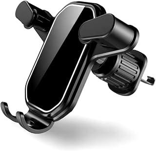 Universal Car Air Vent Phone Holder Adjustable Rotation Enhanced Stability, Fits All Smartphones, Safety Lock Hook High Protection (Black, Code:7552) - KaberMisr 2020