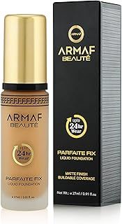 عرض حصري على Armaf Beauté Parfaite Fix Liquid Foundation Makeup - Water Resistant, Lasts Up To 24 Hours | Sand, 27 ml/0.91 fl.oz - عروض أمازون السعودية