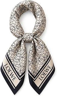 Elaf - Printed Stylish Scarf for Women, 70 x 70 cm, Single-Layer Design (03 Ivory Infinity)