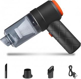 Mini Handheld Vacuum Cleaner Cordless Car Home Cleaning High Suction Power Washable Filter Hand Vacuum Cleaner for Cleaning Keyboard Corner Pet Hair - Black