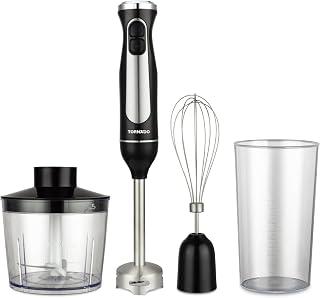 Tornado Hand Blender, Black/Clear, 600W Motor, 2-Speed Variable Control, Plastic &amp; Stainless Steel Construction, Kitchen Appliance, THB5405-GS