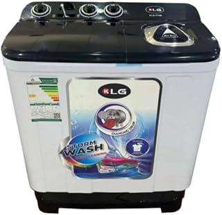 عرض حصري على Twin Tub Washing Machine, Top Load, White, 5kg Capacity, Fast Wash, Energy Saving, High Efficiency Motor - عروض أمازون السعودية