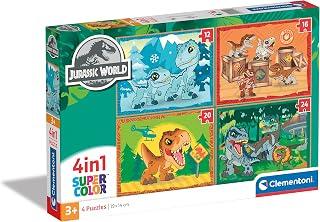 عرض حصري على Clementoni 21521 Supercolor 4-in-1 Jurassic World Puzzle 12, 16, 20, 24 Pieces from 3 Years, Colourful Children&amp;#039;s Puzzle with Special Luminosity, Skill Game for Children - عروض أمازون مصر