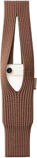 Next store Knitted Shoulder Bag Compatible with iPhone 17/16/15/14 - Flexible Phone Case and Crossbody Holder with Long/Short Strap, Fits Most Smartphones - Lightweight, Soft, Stretchable (Brown)