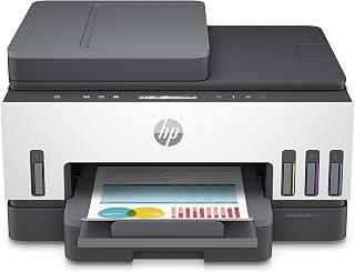 HP Smart Tank 750 All-in-One Printer wireless, 18000 black or 8000 colour pages (HP Original Ink Included) Print, scan, copy, Auto Duplex Printing, Auto Document Feeder, White/Grey [6UU47A]