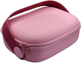 عرض حصري على Stylish compact makeup bag - waterproof, ideal for travel, space-saving cosmetic organizer, suitable for the gym and everyday use, pink color, modern design - عروض أمازون مصر