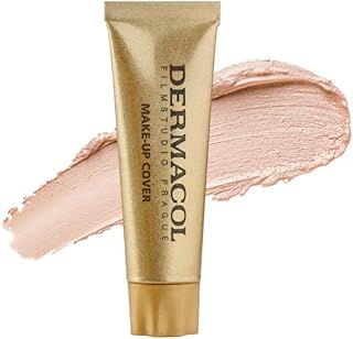 عرض حصري على Dermacol - Mini Full Coverage Foundation 13g, Liquid Makeup Matte Foundation with SPF 30, Waterproof Foundation for Oily Skin, Acne, &amp; Under Eye Bags, Long-Lasting Makeup Products Shade -208 - عروض أمازون السعودية