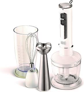 Black &amp; Decker 400W 4 In 1 Blender With Chopper &amp; Whisk, White - Sb4000-B5, Plastic Material - Amazon Egypt Deals