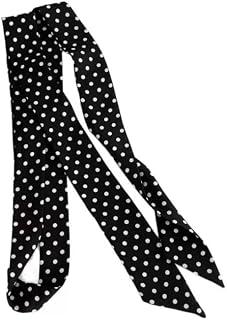 Black Polka Dot Silk Scarf, A Light Luxury And Versatile Thin Silk Scarf For Women