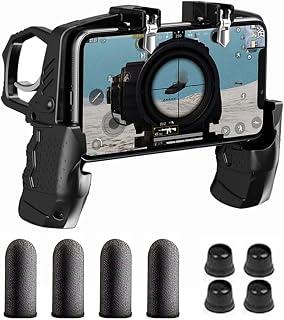GOFOYO K21 Mobile Game Controller for PUBG/Call of Duty/Fortnite,aim Trigger Fire Buttons L1R1 Shooter Sensitive Joystick,Gamepad for 4.7-6.5 inch iPhone & Android Phone