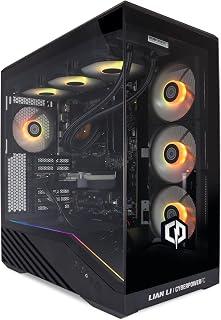 سايبر باور بي سي كمبيوتر العاب لوكس - AMD رايزن 7 9800X3D، انفيديا RTX 5070 Ti، ذاكرة RAM 32GB، ذاكرة مستديمة SSD 1TB، وحدة امداد طاقة 750 واط، ويندوز 11، تبريد سائل، V100R