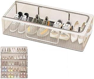 Shoe Storage Box Organizer, 27 L, Shoes Racks for Home || Transparent Lid Fits Under Bed || Shoe Storage || Cloth Organiser For Wardrobe || Sneaker Holder Container || (Large, 1, count)